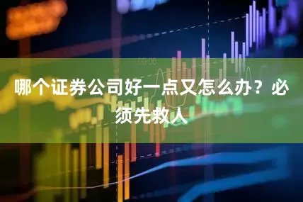 哪个证券公司好一点又怎么办？必须先救人