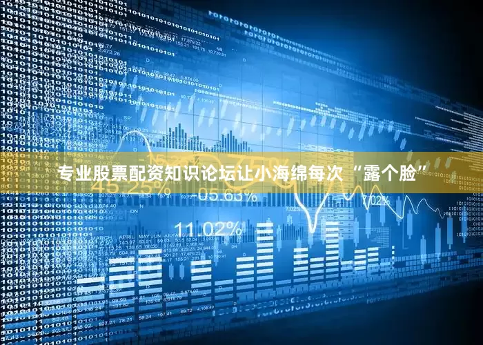 专业股票配资知识论坛让小海绵每次 “露个脸”